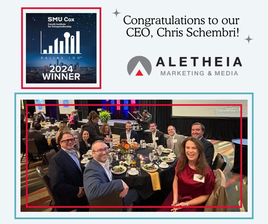 Aletheia Ranked in SMU Cox Dallas 100™ Awards Gala Honors DFW Entrepreneurship  - SMU Cox School of Business